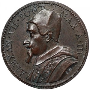 Rome, Alessandro VII (1655-1667), Medal Yr. III 1662, Rare