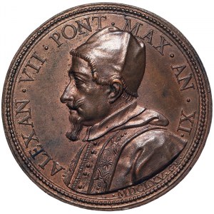 Rome, Alessandro VII (1655-1667), Medal Yr. XI 1665, Rare