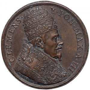 Rome, Clemente X (1670-1676), Medal Yr. III 1672, Very rare