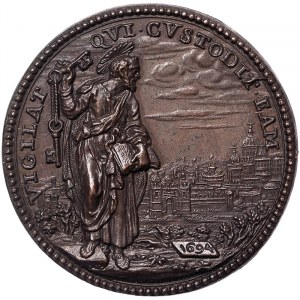 Rome, Innocenzo XII (1691-1700), Medal Yr. III 1694, Rare