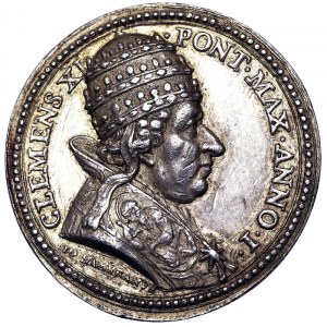 Rome, Clemente XI (1700-1721), Medal Yr. I 1701, Very rare