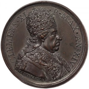 Rome, Clemente XI (1700-1721), Medal Yr. XIV 1714, Rare