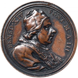 Rome, Benedetto XIV (1740-1758), Medal Yr. III 1743, Rare
