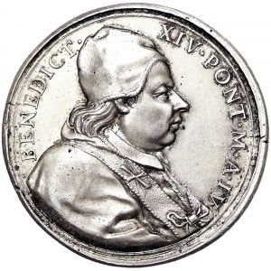 Rome, Benedetto XIV (1740-1758), Medal Yr. IV 1744, Very rare