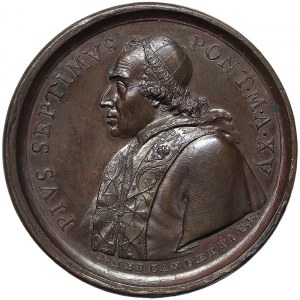 Rome, Pio VII (1800-1823), Medal Yr. XV 1814, Rare