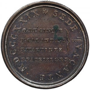 Rome, Vacant See Chamberlain Cardinal Galeffi (1829), Medal 1829, Rare