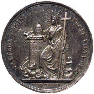 Rome, Gregorio XVI (1831-1846), Medal Yr. I 1831, Rare