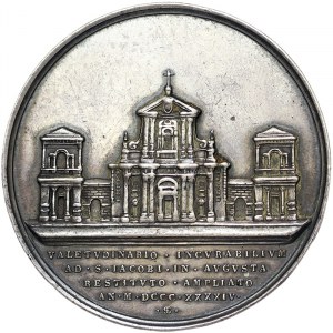 Rome, Gregorio XVI (1831-1846), Medal Yr. XIV 1844, Very rare