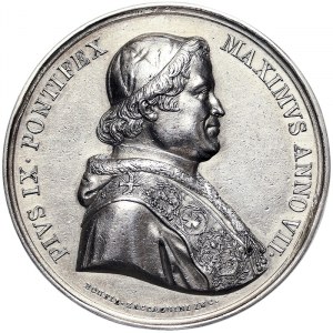 Rome, Pio IX (1849-1866), Medal Yr. VII 1852, Rare