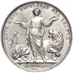 Rome, Pio IX (1849-1866), Medal Yr. XVI 1861, Not common