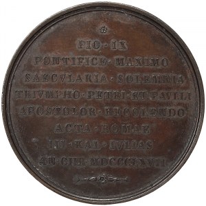 Rome, Pio IX (1866-1870), Medal 1867