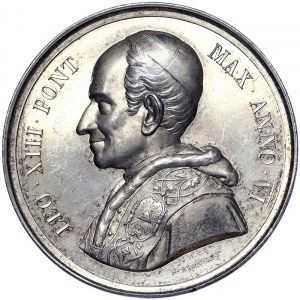 Rome, Leone XIII (1878-1903), Medal Yr. VI 1883, Very rare