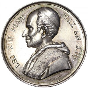 Rome, Leone XIII (1878-1903), Medal Yr. XIII 1890, Rare