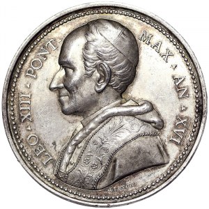 Rome, Leone XIII (1878-1903), Medal Yr. XVI 1893, Not common