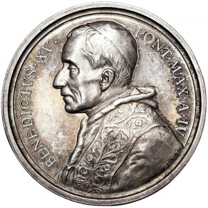 Rome, Benedetto XV (1914-1922), Medal Yr. IV 1918, Rare