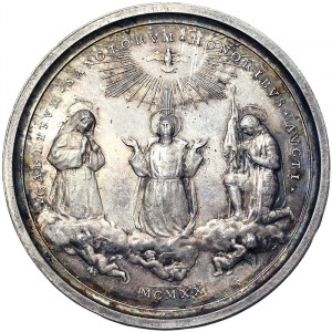 Rome, Benedetto XV (1914-1922), Medal Yr. VI 1920, Rare