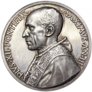 Vatican City (1929-date), Pio XII (1939-1958), Medal Yr. III 1941, Rare