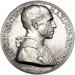 Vatican City (1929-date), Pio XII (1939-1958), Medal Yr. IV 1942, Rare