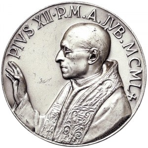 Vatican City (1929-date), Pio XII (1939-1958), Medal 1950