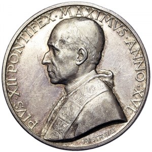 Vatican City (1929-date), Pio XII (1939-1958), Medal Yr. XVI 1954