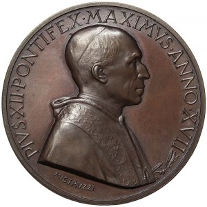 Vatican City (1929-date), Pio XII (1939-1958), Medal Yr. XVII 1955