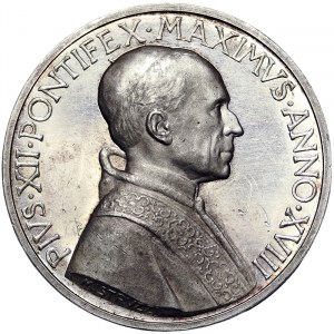 Vatican City (1929-date), Pio XII (1939-1958), Medal Yr. XVIII 1956