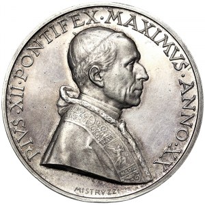 Vatican City (1929-date), Pio XII (1939-1958), Medal Yr. XX 1958