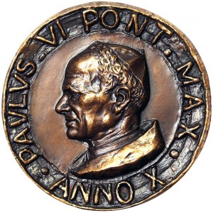 Vatican City (1929-date), Paolo VI (1963-1978), Medal Yr. X 1972