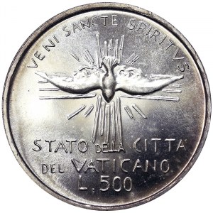 Vatican City (1929-date), Vacant See (September 1978), 500 Lire 1978