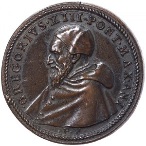 Rome, Gregorio XIII (1572-1585), Medal Yr. I 1572, Rare