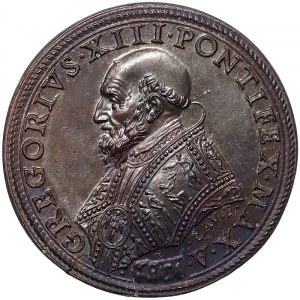 Rome, Gregorio XIII (1572-1585), Medal Yr. XI 1583, Extremely rare