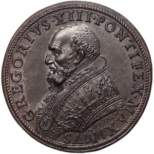 Rome, Gregorio XIII (1572-1585), Medal Yr. XI 1583, Very rare
