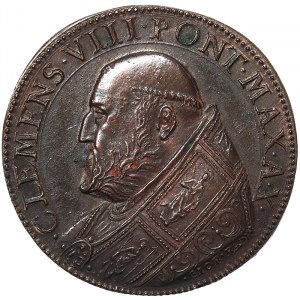 Rome, Clemente VIII (1592-1605), Medal Yr. IX 1601, Rare