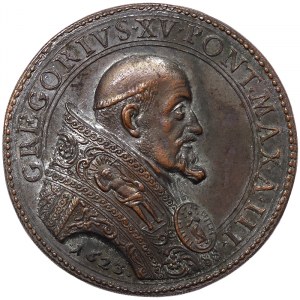 Rome, Gregorio XV (1621-1623), Medal Yr. III 1623, Rare