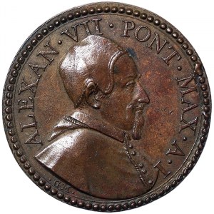 Rome, Alessandro VII (1655-1667), Medal Yr. I 1655, Rare