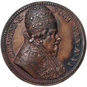 Rome, Clemente X (1670-1676), Medal Yr. VI 1675