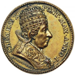 Rome, Clemente XI (1700-1721), Medal Yr. I 1701, Rare