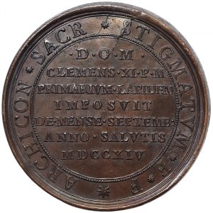 Rome, Clemente XI (1700-1721), Medal Yr. XIV 1714, Rare