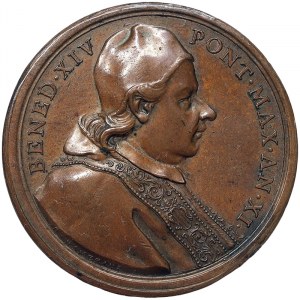 Rome, Benedetto XIV (1740-1758), Medal Yr. XI 1750, Rare
