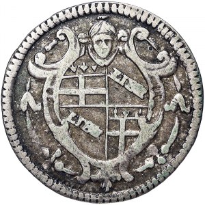 Bologna, Benedetto XIV (1740-1758), Carlino da 5 Bolognini 1753