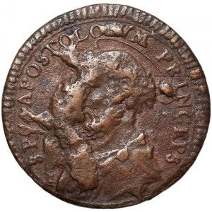 San Severino, Pio VI (1775-1799), Sampietrino da Due Baiocchi e Mezzo 1796, Extremely rare