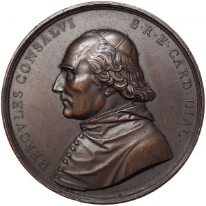 Rome, Cardinal Ercole Consalvi (1800-1824), Medal 1824, Rare