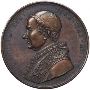 Rím, Gregorio XVI (1831-1846), medaila 1834, vzácne