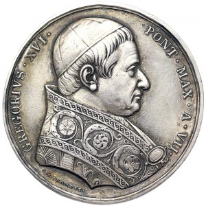 Rome, Gregorio XVI (1831-1846), Medal Yr. VII 1837, Very rare