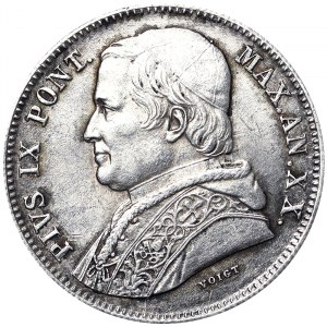 Rome, Pio IX (1849-1866), 20 Baiocchi 1865