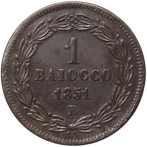 Rome, Pio IX (1849-1866), 1 Baiocco 1851