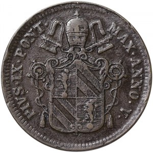 Rome, Pio IX (1849-1866), 1 Baiocco 1851