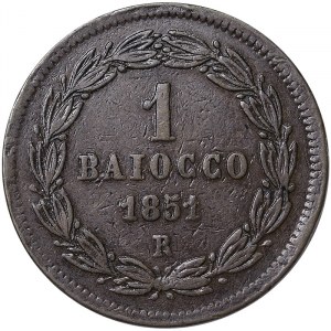 Rome, Pio IX (1849-1866), 1 Baiocco 1851