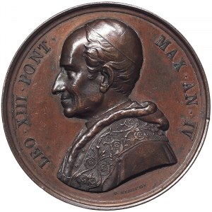 Rome, Leone XIII (1878-1903), Medal Yr. IV 1881, Rare