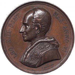 Rome, Leone XIII (1878-1903), Medal Yr. VI 1883, Rare